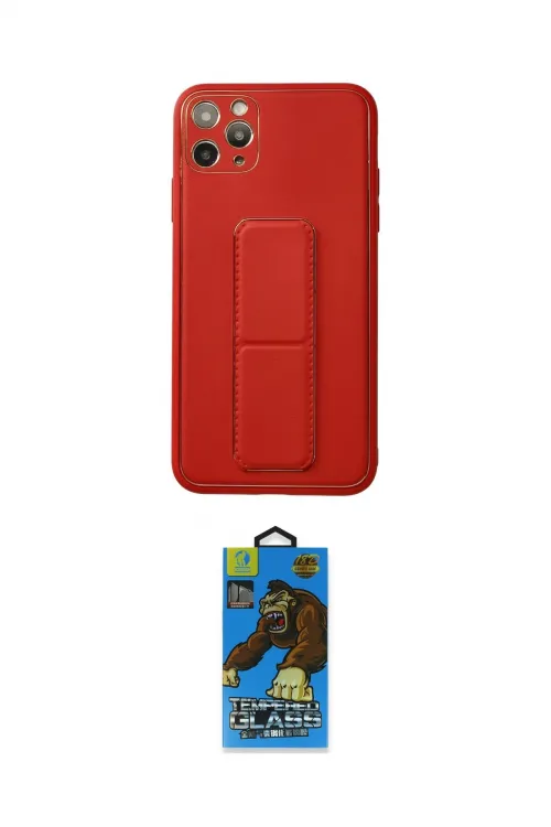 ieg™ iPhone 11 Pro Max Kılıf Akış Doku - Siyah 18D Cam Ekran Koruyucu