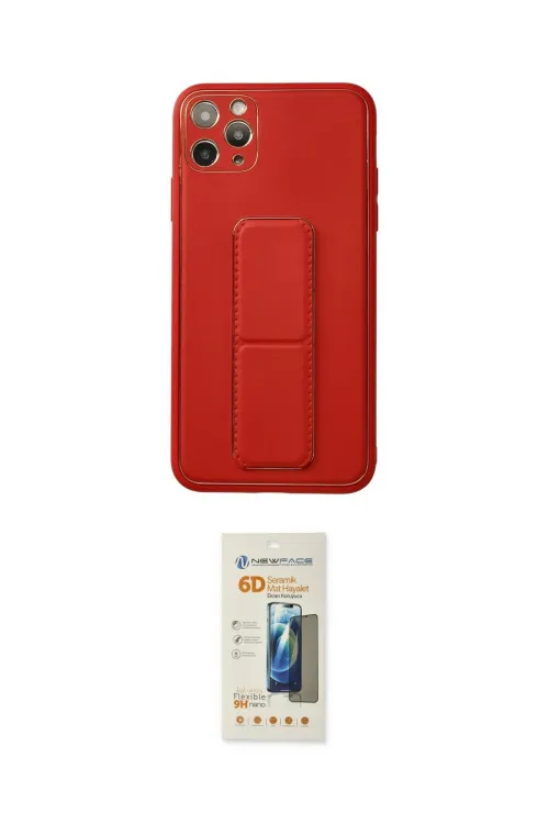 ieg™ iPhone 11 Pro Max Kılıf Akış Doku - Siyah 6D Mat Seramik Hayalet Nano Ekran Koruyucu