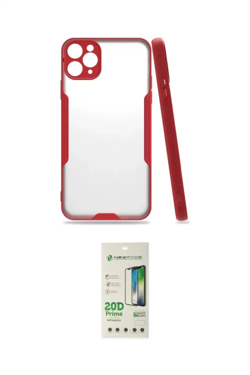 ieg™ iPhone 11 Pro Max Kılıf Atlas Asil Serisi - Siyah 20D Premium Cam Ekran Koruyucu