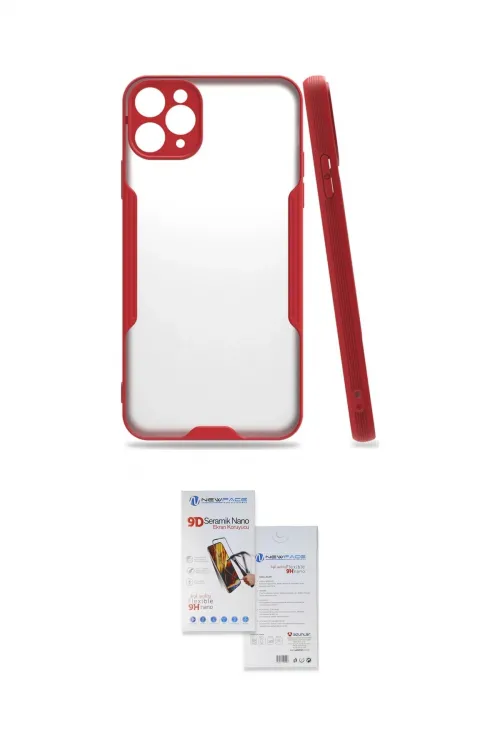 ieg™ iPhone 11 Pro Max Kılıf Atlas Asil Serisi - Siyah Seramik Nano Ekran Koruyucu