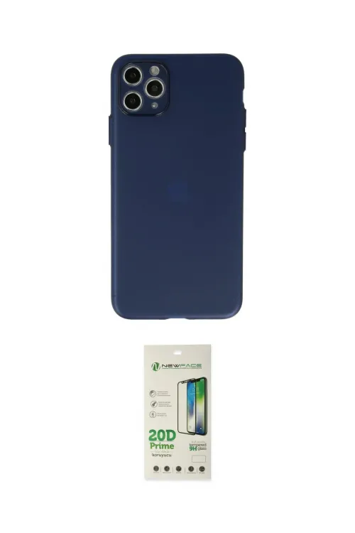 ieg™ iPhone 11 Pro Max Kılıf Atlas Minimal Prime - Siyah 20D Premium Cam Ekran Koruyucu