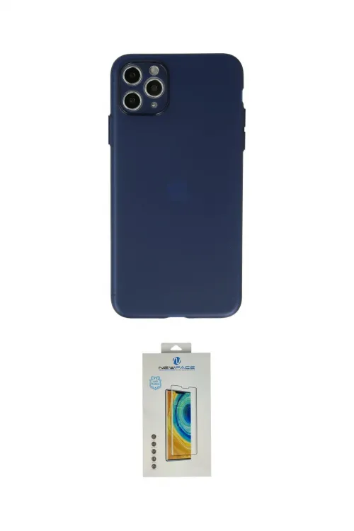 ieg™ iPhone 11 Pro Max Kılıf Atlas Minimal Prime - Siyah Polymer Nano Ekran Koruyucu
