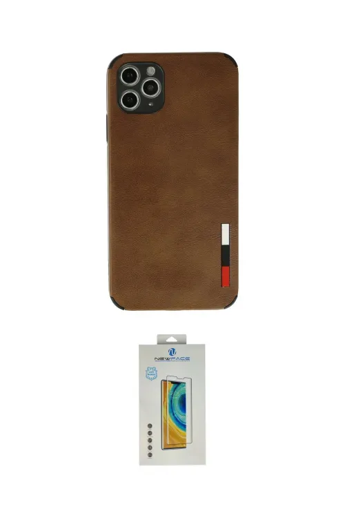 ieg™ iPhone 11 Pro Max Kılıf Doruk Asil Koleksiyonu - Siyah Polymer Nano Ekran Koruyucu