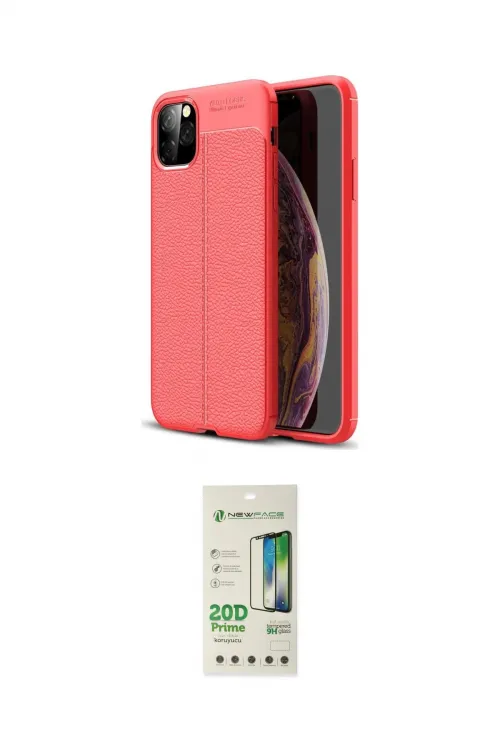 ieg™ iPhone 11 Pro Max Kılıf Doruk Klasik Özel Seri - Siyah 20D Premium Cam Ekran Koruyucu