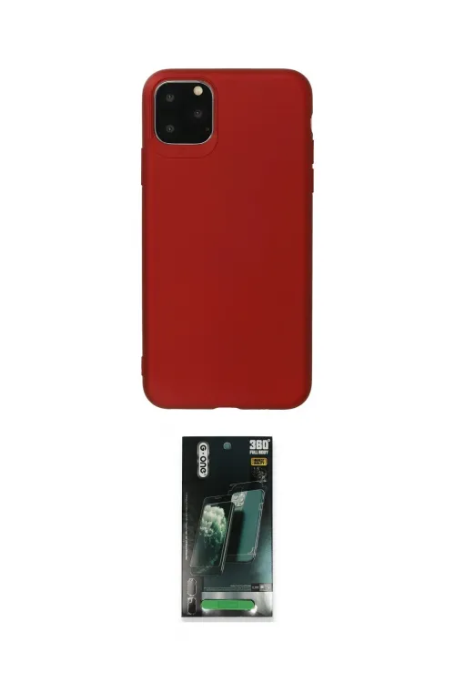 ieg™ iPhone 11 Pro Max Kılıf Kozmos Yansıma Özel Seri - Şeffaf 360 Full Body Arka Koruyucu
