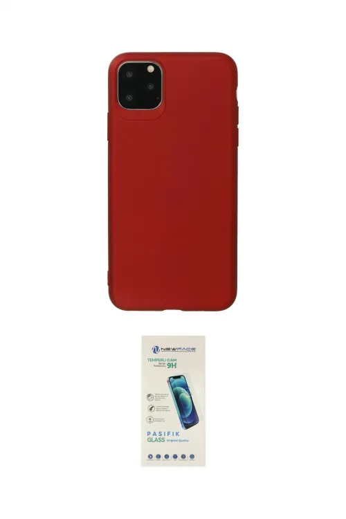 ieg™ iPhone 11 Pro Max Kılıf Kozmos Yansıma Özel Seri - Şeffaf Pasifik Cam Ekran Koruyucu