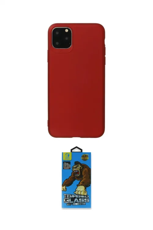 ieg™ iPhone 11 Pro Max Kılıf Kozmos Yansıma Özel Seri - Siyah 18D Cam Ekran Koruyucu
