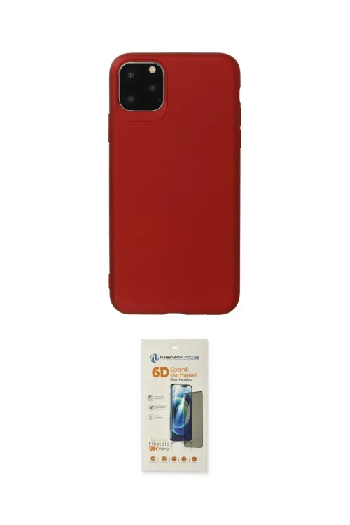 ieg™ iPhone 11 Pro Max Kılıf Kozmos Yansıma Özel Seri - Siyah 6D Mat Seramik Hayalet Nano Ekran Koruyucu