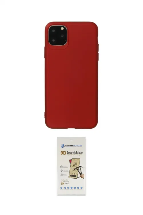 ieg™ iPhone 11 Pro Max Kılıf Kozmos Yansıma Özel Seri - Siyah Mat Seramik Nano Ekran Koruyucu