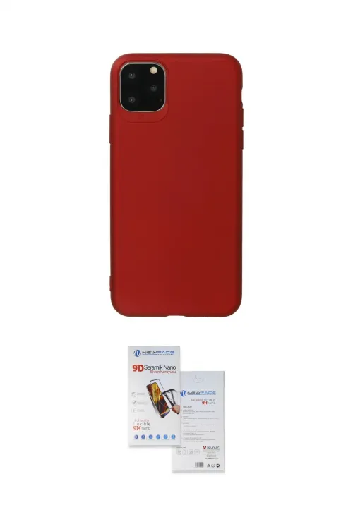 ieg™ iPhone 11 Pro Max Kılıf Kozmos Yansıma Özel Seri - Siyah Seramik Nano Ekran Koruyucu