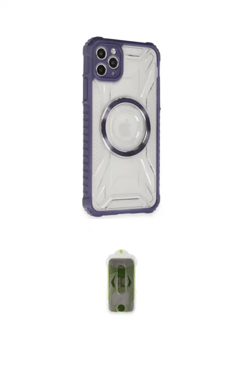 ieg™ iPhone 11 Pro Max Kılıf Kutup Modern - Siyah Joko Magic 5D Hayalet Cam