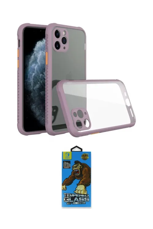 ieg™ iPhone 11 Pro Max Kılıf Nova Asil Özel Seri - Siyah 18D Cam Ekran Koruyucu