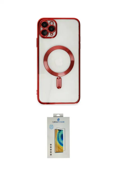 ieg™ iPhone 11 Pro Max Kılıf Nova Işık Özel Seri - Siyah Polymer Nano Ekran Koruyucu