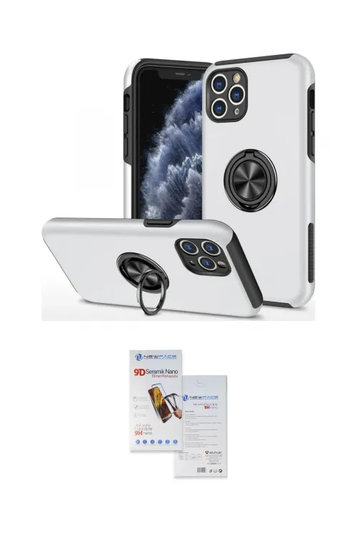 ieg™ iPhone 11 Pro Max Kılıf Odak Form Prime - Siyah Seramik Nano Ekran Koruyucu