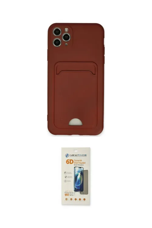ieg™ iPhone 11 Pro Max Kılıf Vadi Çizgi Prime - Siyah 6D Mat Seramik Hayalet Nano Ekran Koruyucu