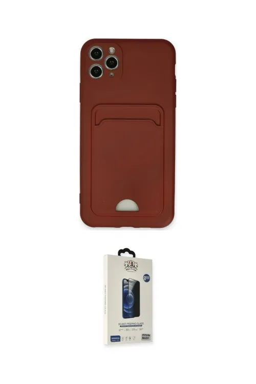 ieg™ iPhone 11 Pro Max Kılıf Vadi Çizgi Prime - Siyah Bilvis Hayalet Cam Ekran Koruyucu