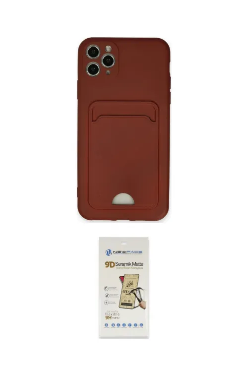 ieg™ iPhone 11 Pro Max Kılıf Vadi Çizgi Prime - Siyah Mat Seramik Nano Ekran Koruyucu