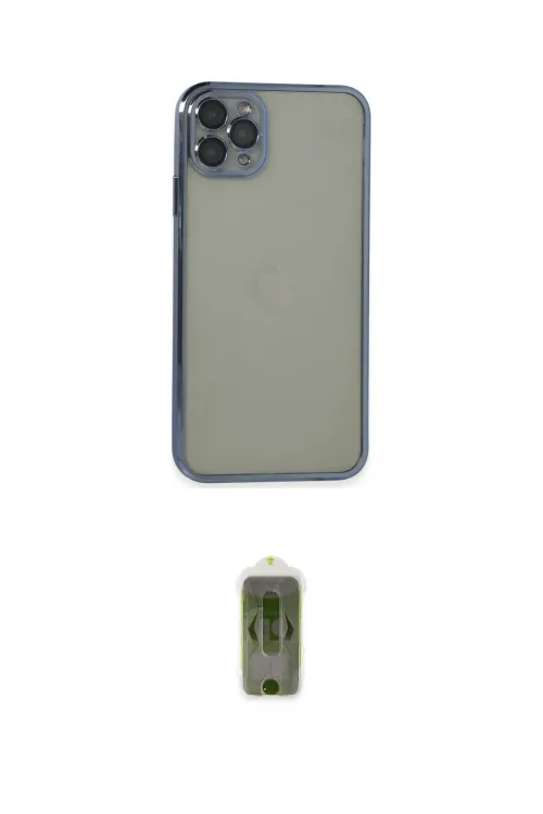 ieg™ iPhone 11 Pro Max Kılıf Vadi Minimal - Siyah Joko Magic 5D Hayalet Cam