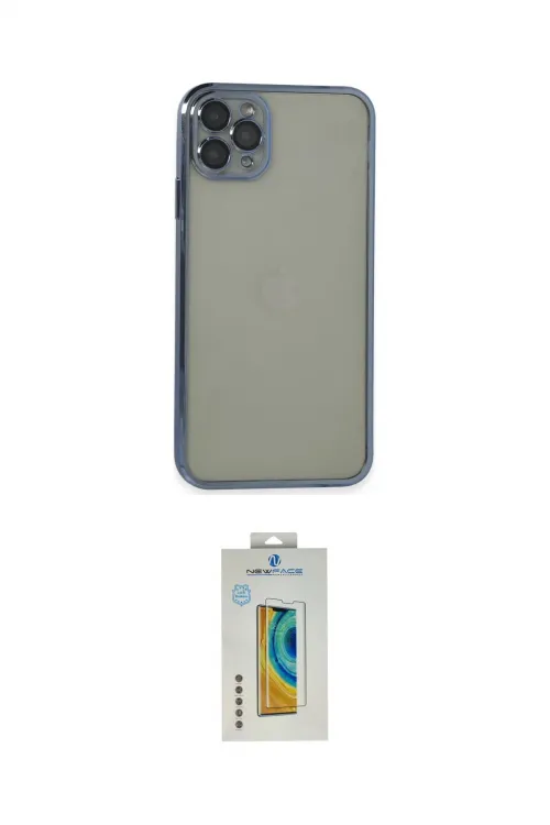ieg™ iPhone 11 Pro Max Kılıf Vadi Minimal - Siyah Polymer Nano Ekran Koruyucu