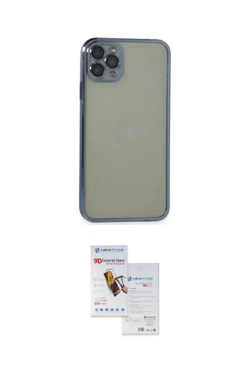 ieg™ iPhone 11 Pro Max Kılıf Vadi Minimal - Siyah Seramik Nano Ekran Koruyucu