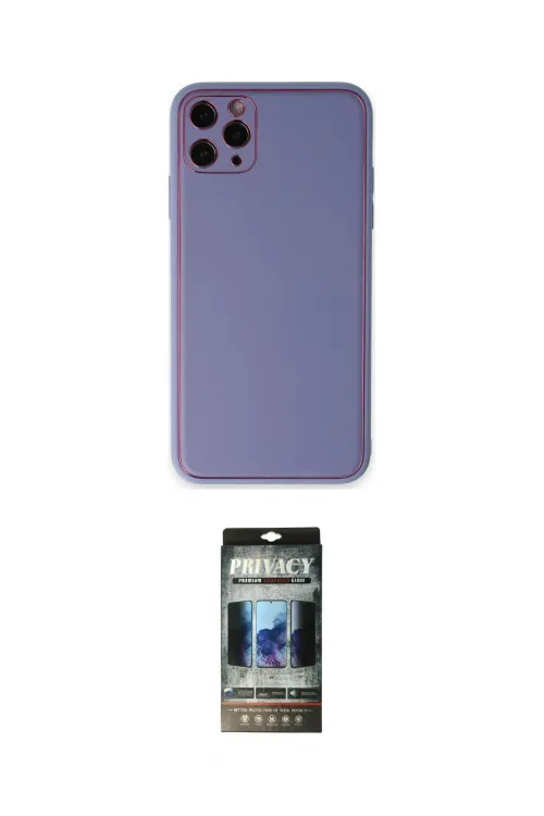 ieg™ iPhone 11 Pro Max Kılıf Yadigar Klasik - Siyah 34D Hayalet Izgaralı Cam