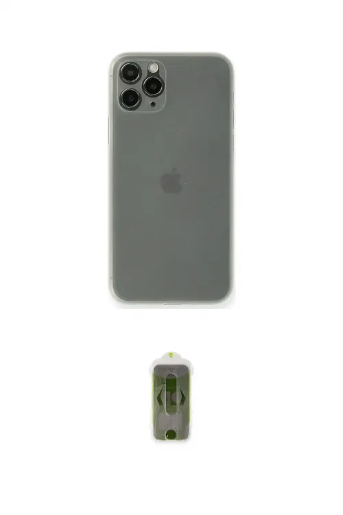 ieg™ iPhone 11 Pro Max Kılıf Yadigar Yansıma Serisi - Siyah Joko Magic 5D Hayalet Cam