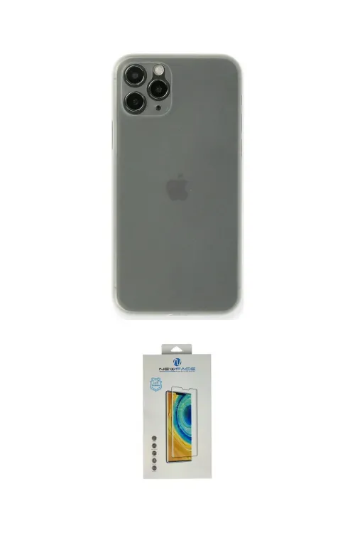 ieg™ iPhone 11 Pro Max Kılıf Yadigar Yansıma Serisi - Siyah Polymer Nano Ekran Koruyucu