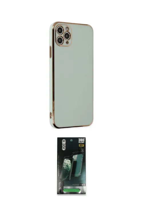 ieg™ iPhone 11 Pro Max Kılıf Yankı Serisi - Şeffaf 360 Full Body Arka Koruyucu