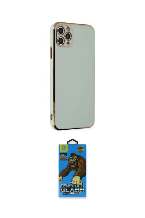 ieg™ iPhone 11 Pro Max Kılıf Yankı Serisi - Siyah 18D Cam Ekran Koruyucu