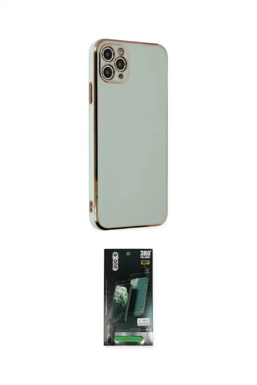ieg™ iPhone 11 Pro Max Kılıf Yankı Serisi - Siyah 360 Mat Full Body Arka Koruyucu