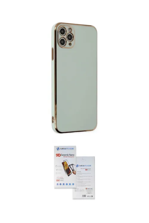 ieg™ iPhone 11 Pro Max Kılıf Yankı Serisi - Siyah Seramik Nano Ekran Koruyucu