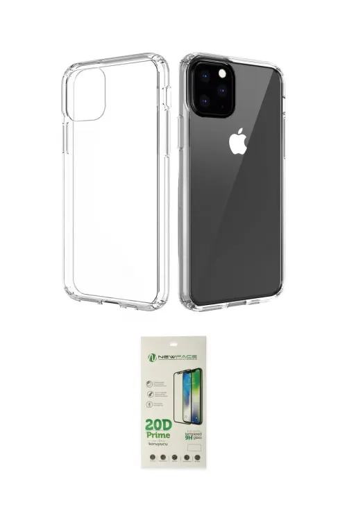 ieg™ iPhone 11 Pro Max Kılıf Zirve Doku - Siyah 20D Premium Cam Ekran Koruyucu