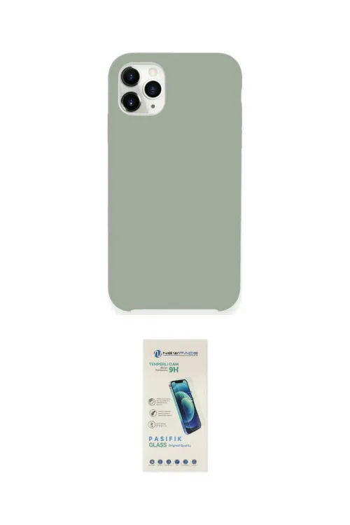 ieg™ iPhone 11 Pro Max Kılıf Zirve Modern Özel Seri - Şeffaf Pasifik Cam Ekran Koruyucu