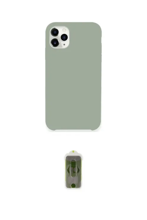 ieg™ iPhone 11 Pro Max Kılıf Zirve Modern Özel Seri - Siyah Joko Magic 5D Hayalet Cam
