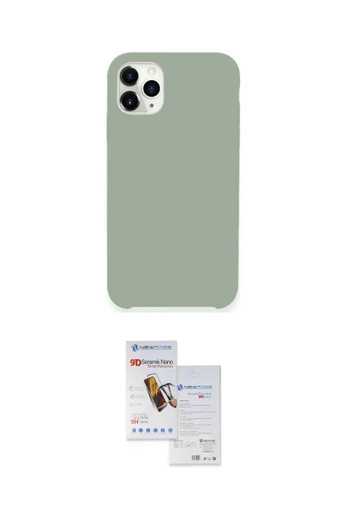 ieg™ iPhone 11 Pro Max Kılıf Zirve Modern Özel Seri - Siyah Seramik Nano Ekran Koruyucu