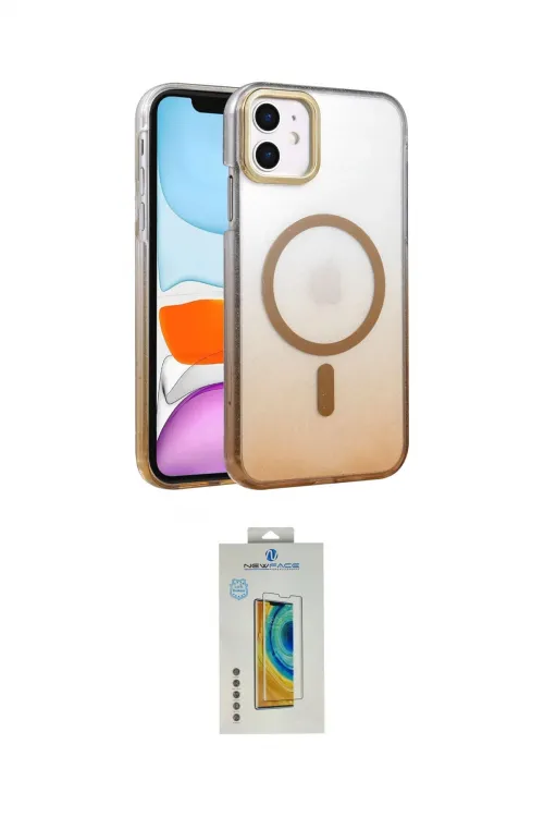 ieg™ iPhone 12 Kılıf Ahenk Doku Özel Seri - Siyah Polymer Nano Ekran Koruyucu