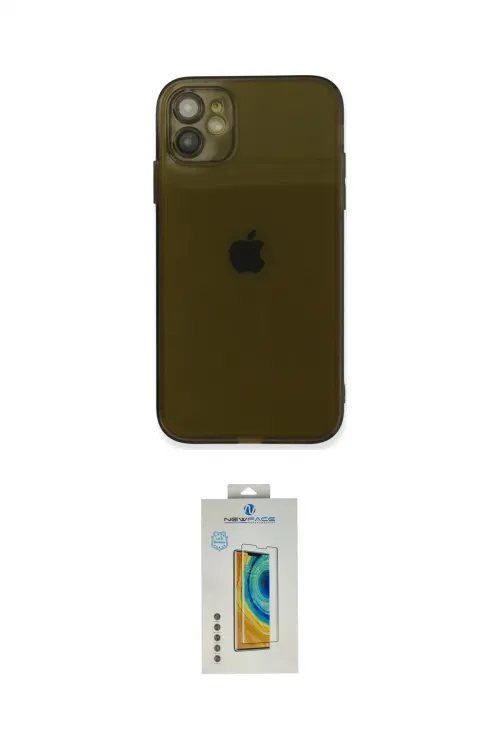 ieg™ iPhone 12 Kılıf Ahenk Doku - Siyah Polymer Nano Ekran Koruyucu