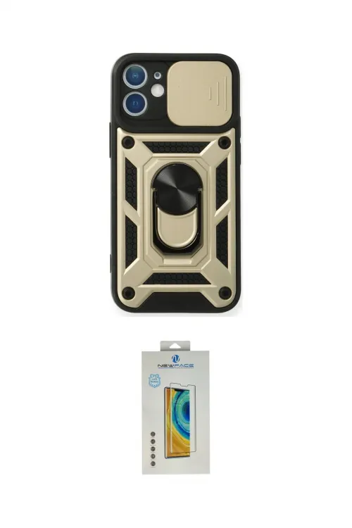ieg™ iPhone 12 Kılıf Ahenk Klasik - Siyah Polymer Nano Ekran Koruyucu