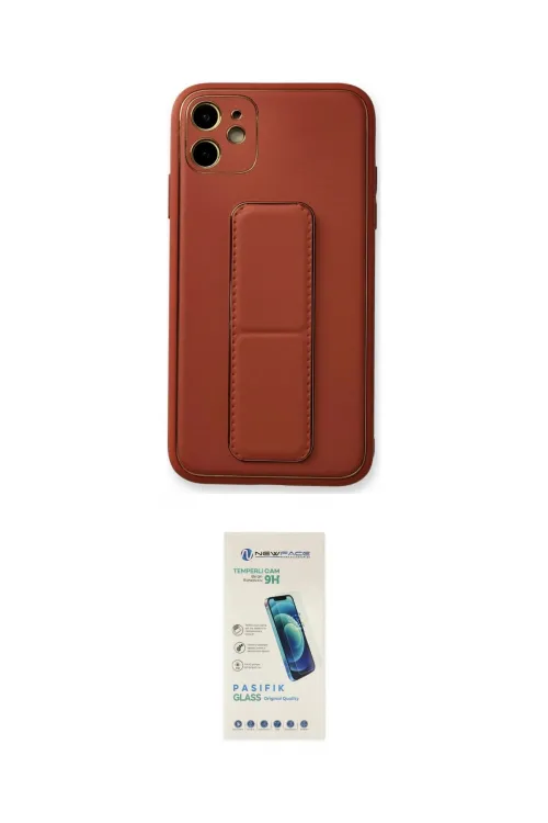 ieg™ iPhone 12 Kılıf Akış Doku - Şeffaf Pasifik Cam Ekran Koruyucu