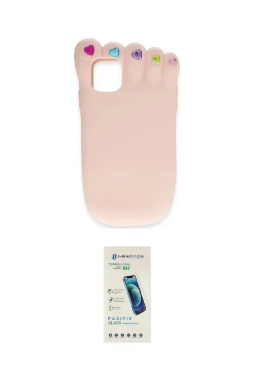 ieg™ iPhone 12 Kılıf Akış Yansıma - Şeffaf Pasifik Cam Ekran Koruyucu