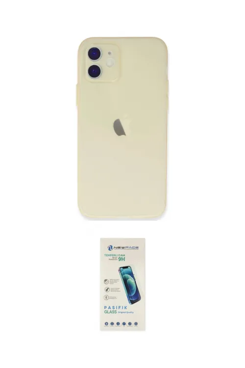 ieg™ iPhone 12 Kılıf Atlas Minimal Prime - Şeffaf Pasifik Cam Ekran Koruyucu