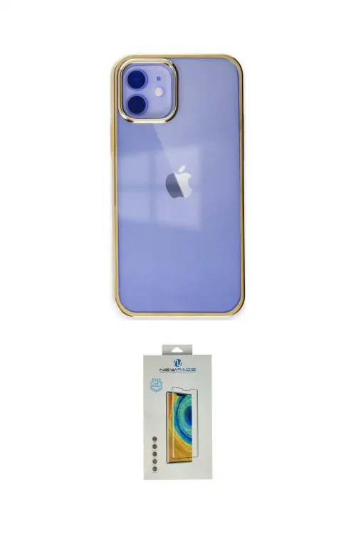 ieg™ iPhone 12 Kılıf Doruk Doku Prime - Siyah Polymer Nano Ekran Koruyucu