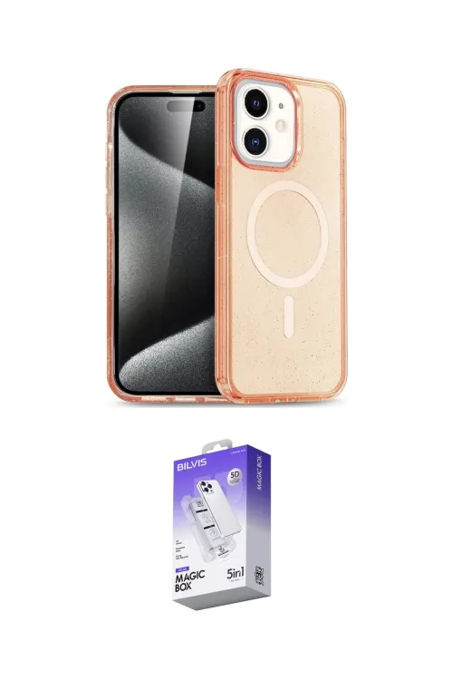 ieg™ iPhone 12 Kılıf Eksen Doku Koleksiyonu - Siyah Bilvis 5in1 3D Magic Cam Ekran Koruyucu
