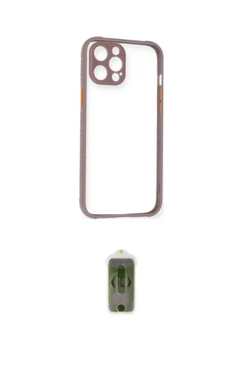 ieg™ iPhone 12 Kılıf Nova Asil Özel Seri - Siyah Joko Magic 5D Hayalet Cam
