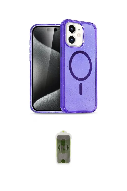 ieg™ iPhone 12 Kılıf Nova Asil Prime - Siyah Joko Magic 5D Hayalet Cam