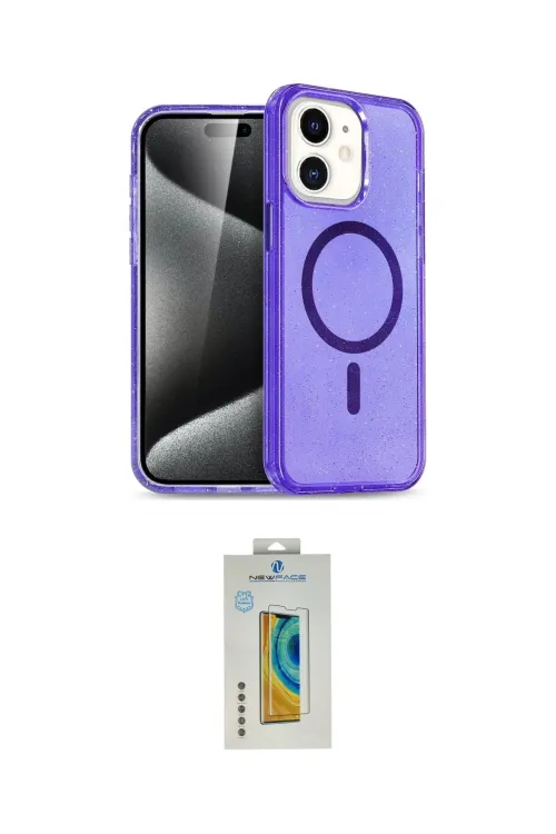 ieg™ iPhone 12 Kılıf Nova Asil Prime - Siyah Polymer Nano Ekran Koruyucu