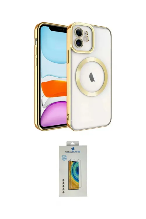 ieg™ iPhone 12 Kılıf Nova Işık Özel Seri - Siyah Polymer Nano Ekran Koruyucu