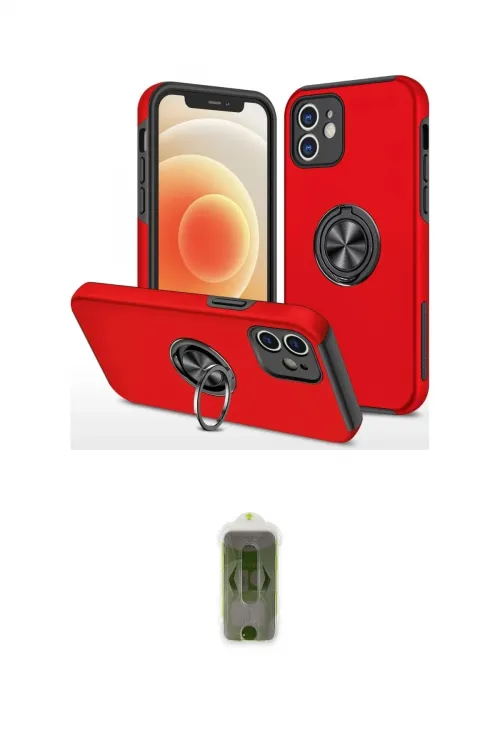 ieg™ iPhone 12 Kılıf Odak Form Prime - Siyah Joko Magic 5D Hayalet Cam