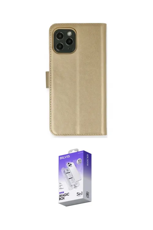 ieg™ iPhone 12 Kılıf Siluet Işık Serisi - Siyah Bilvis 5in1 3D Magic Cam Ekran Koruyucu