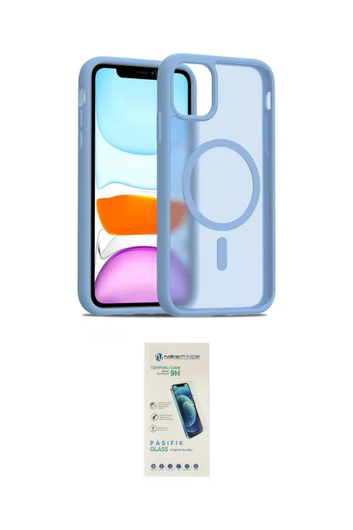 ieg™ iPhone 12 Kılıf Siluet Minimal Prime - Şeffaf Pasifik Cam Ekran Koruyucu